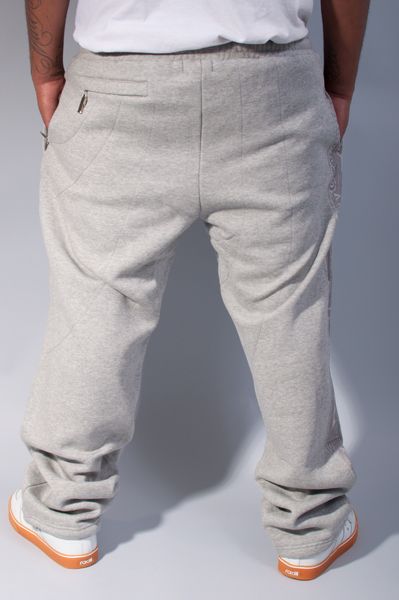 NEW MENS COOGI HIP HOP LOOSE BAGGY GRAY COTTON SWEATPANTS SWEAT PANTS 