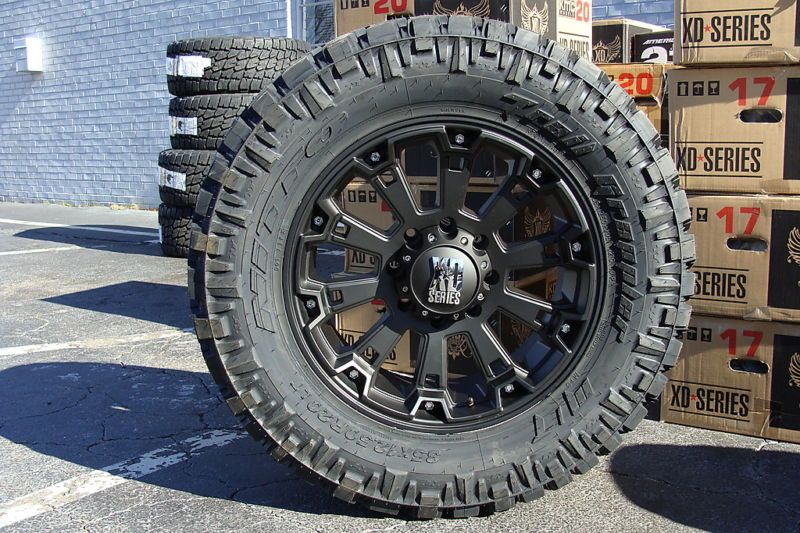 XD 800 Misfit Black 37x12.50R20LT 37 20 Dodge Ford  