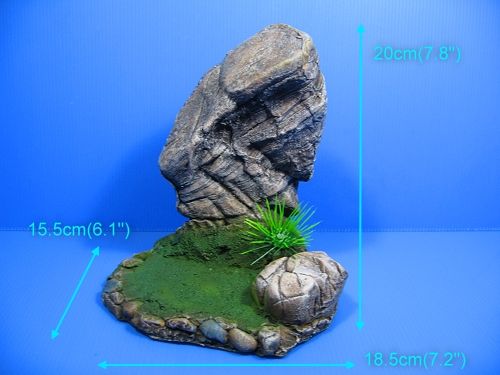 Mountain Aquarium Ornament tree   Rock Cave stone HIDE  