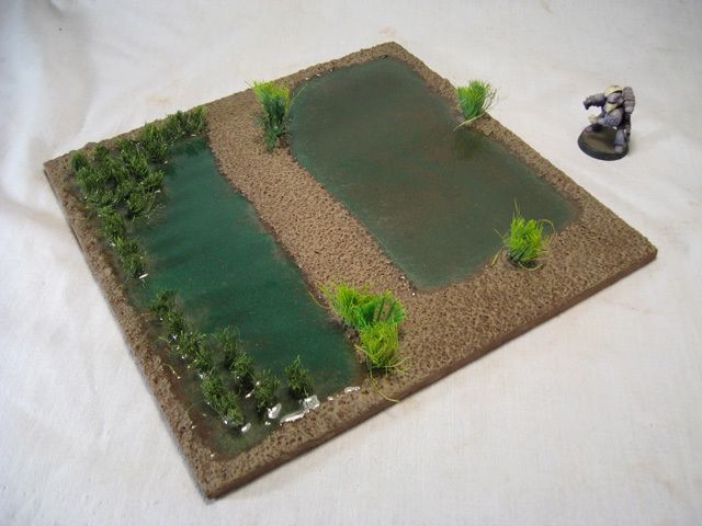 Custom Terrain for Wargames Rice Paddy Terrain Style 3  