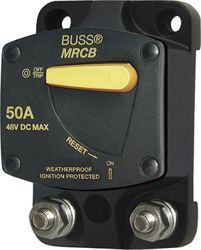 Bussman DC Circuit Breaker MRCB 60 amp CB187F 60 Man.  