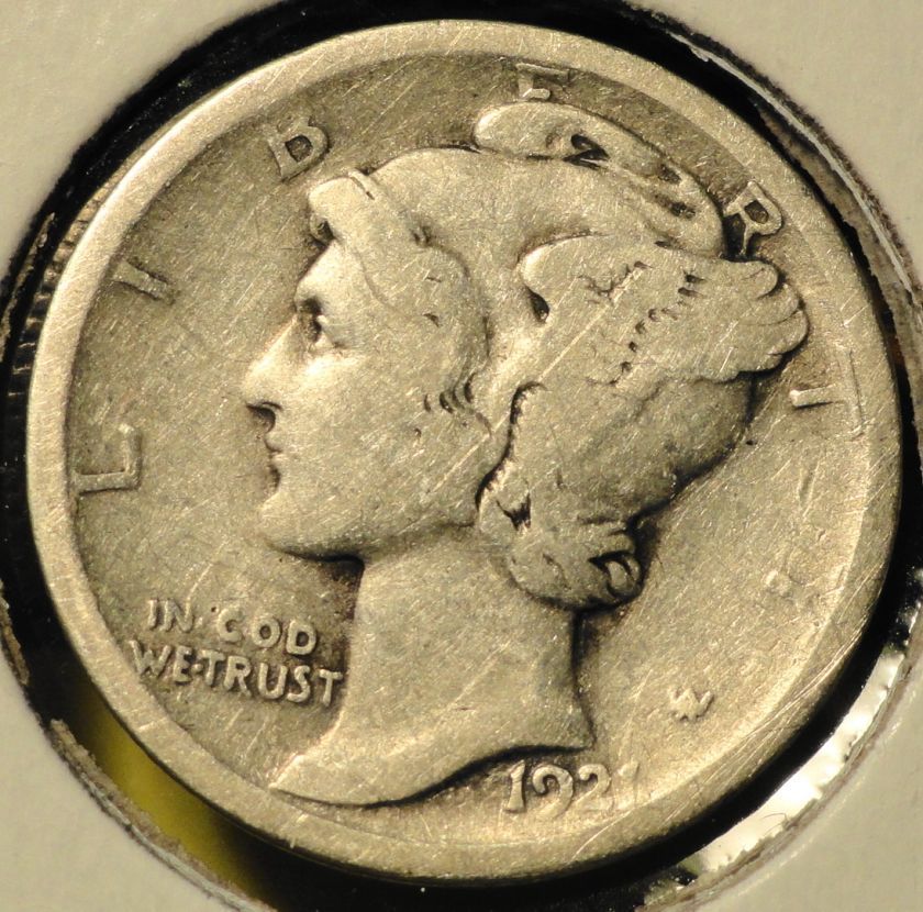 1921 D Mercury Dime (semi key)  