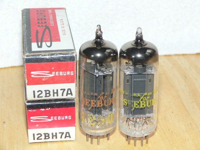 NIB RCA 12BH7A Tubes (USA long blackplates)  