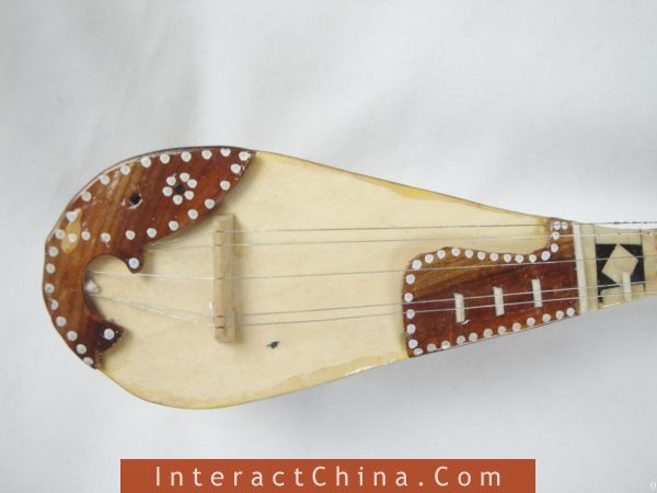 Uyghur Lute Xinjiang Handcraft Tambur + Case+Stand 45cm  