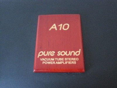 PURE SOUND A10 VALVE INTEGRATED (K)  