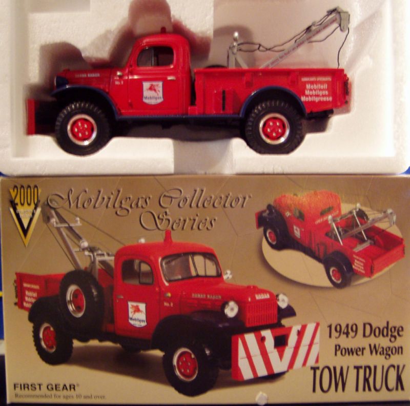 1949 Dodge Power Wagon Tow Truck MOBILGAS FIRST GEAR  