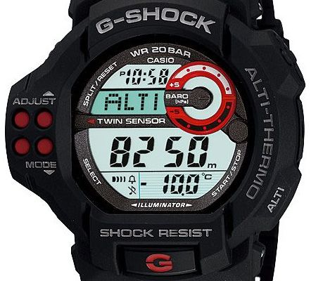   Shock GDF 100 1AER Twin Sensor Barometer Altimeter Watch NEW  