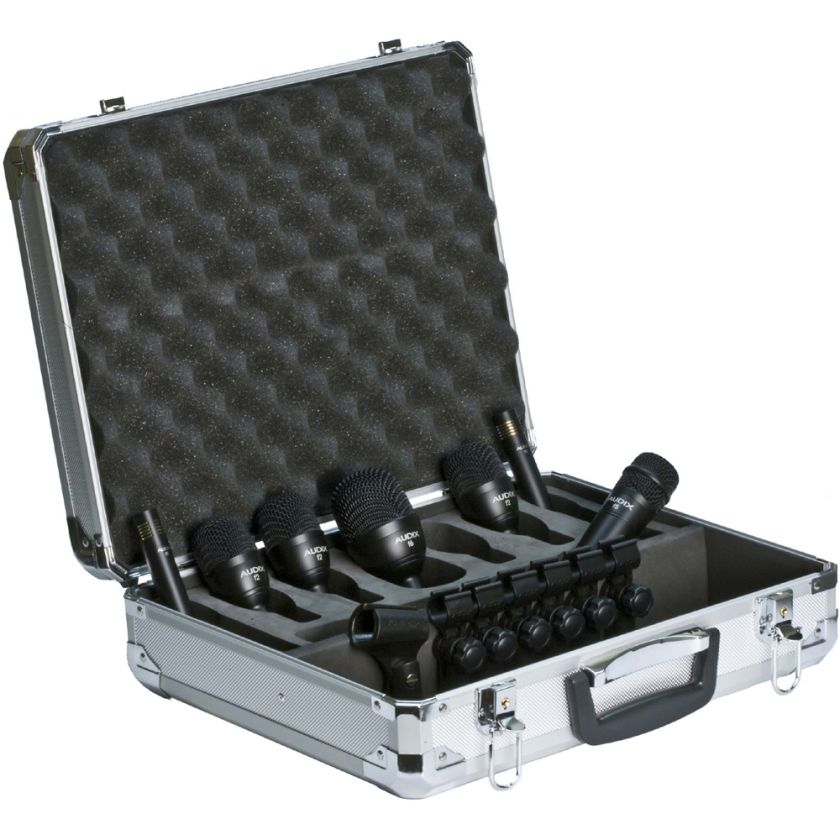   Compact 20 Channel Mixer and Audix FP7 Drum Mic Kit w Case NEW  