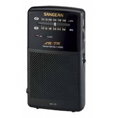   SR 35 Radio Tuner   AM/FM Analog Tuning Pocket Radio (New)  