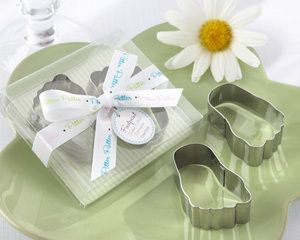 50 Stainless Steel Baby Footprint Cookie Cutter Favors  