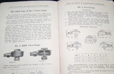 BISHOP & BABCOCK HEATING & VENTILATING MANUAL BOOK 1930  