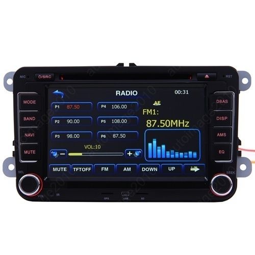   XL Car GPS Navigation Radio DVB T TV Bluetooth IPOD DVD Player  