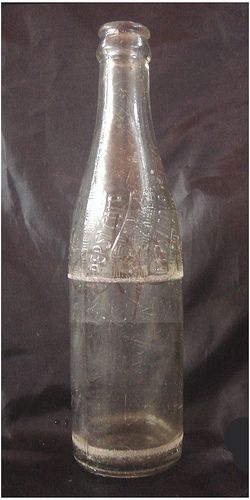 Philippines 1940s PEPSI COLA embosed/paper label Bottle  