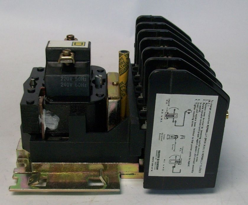 Square D Lighting Contactor 6 Pole Relay 8501 H060 V03 240V NIB  