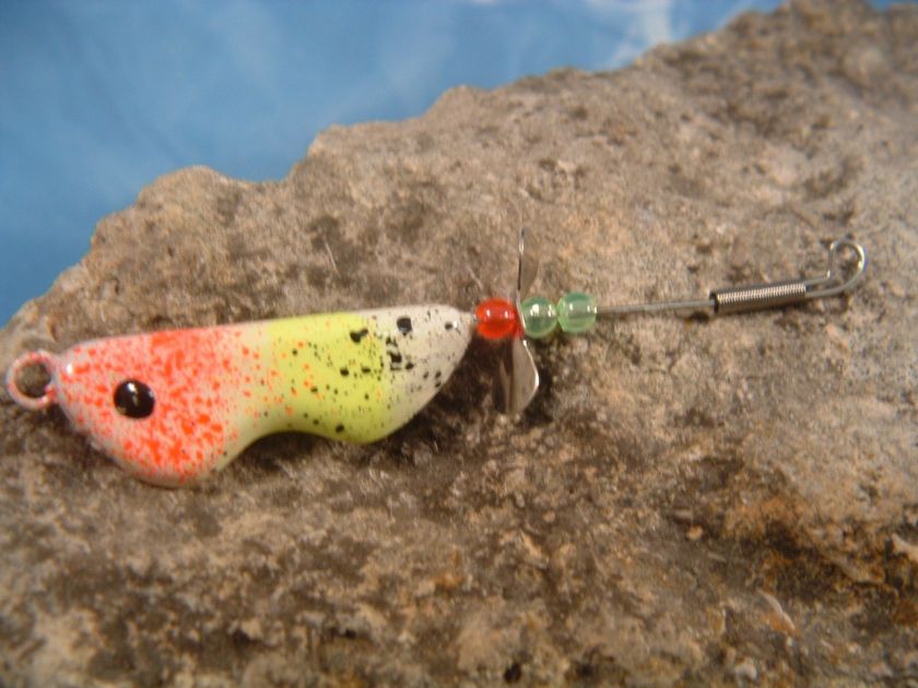 WALLEYE WEIGHT FORWARD LURE 1oz FLO GREEN/CHART/WHT #63  