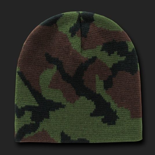   Skull Hunting Camo Camouflage Ski Winter Beanie Hat Hats Cap  