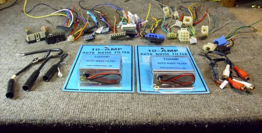   of car audio car stereo connectors.Two 10 amp noise filters.  