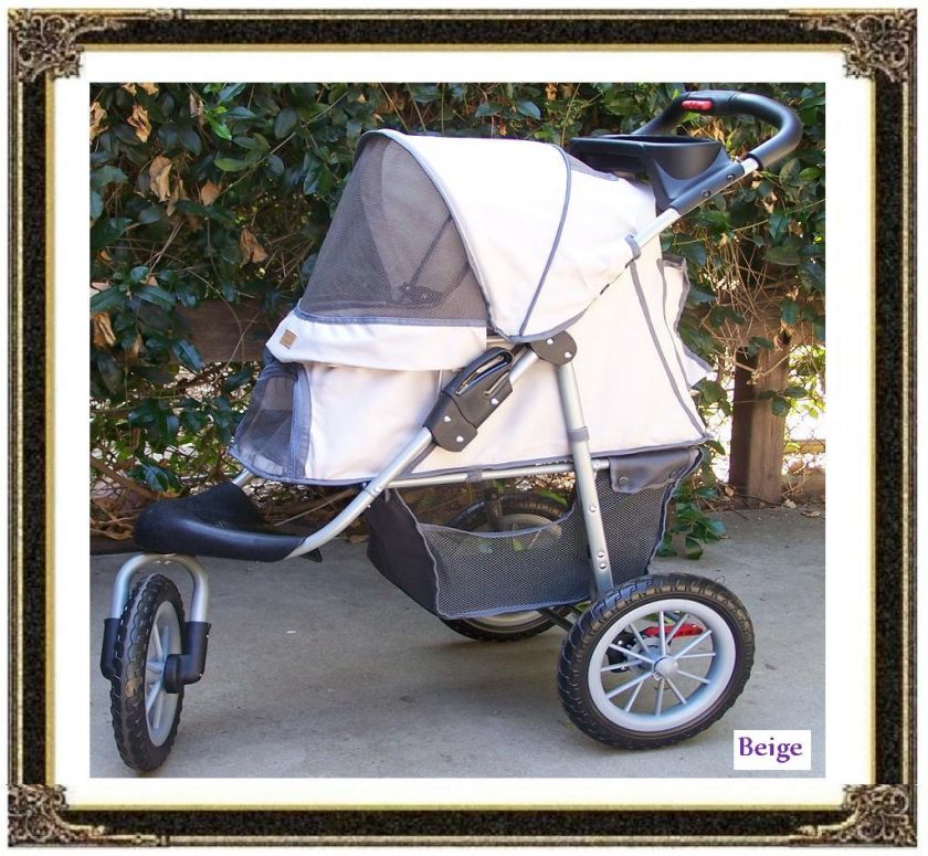   Cat All Terrain ★Jogging Stroller Jogger Sporty Carrier Beige  