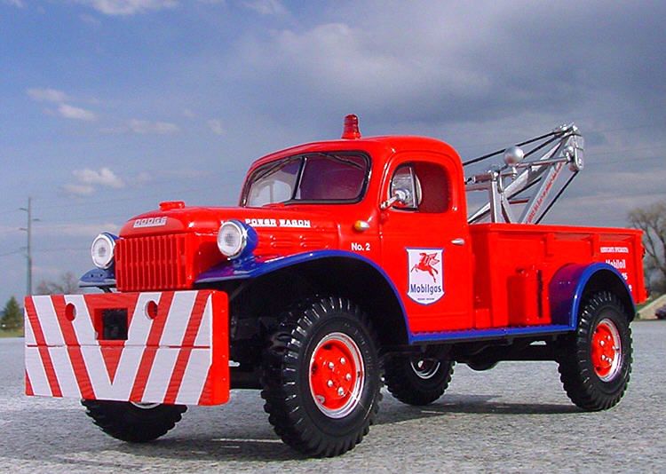 VR   MOBIL Dodge POWER WAGON WRECKER   First Gear TOW  