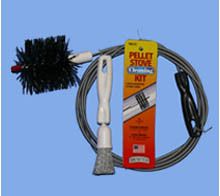 BRUSHTECHS PELLET STOVE CLEANING BRUSH KIT   3 DIA.  