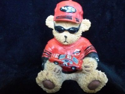 NASCAR DALE EARNHARDT JR FIGURUNE STATUE RACE BEAR CAR  