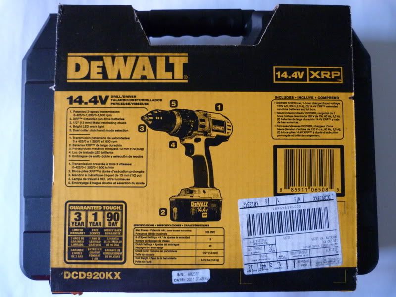   14.4V NiCd 1/2 Cordless Drill/Driver w/ Two Batteries and a Charger