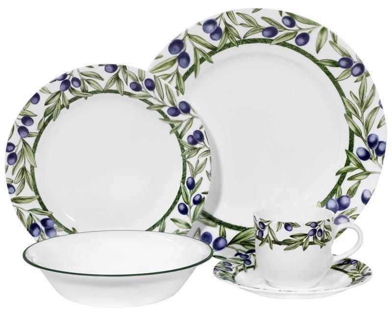 20 pc CORELLE OLIVE BRANCHES DINNERWARE SET *VHTF NEW*  