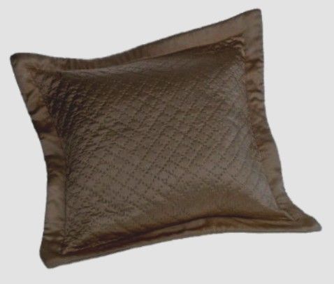 Court of Versailles Dubarry Silk EURO Pillow Sham MOCHA  