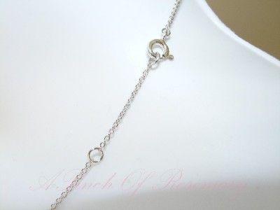 Pure Sterling Silver Small LOVE Pendant Necklace with Genuine Diamond 