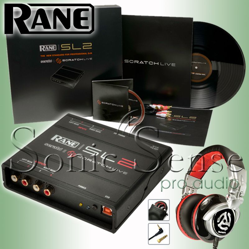   Serato Scratch Live Software USB DJ Interface Headphones NEW  