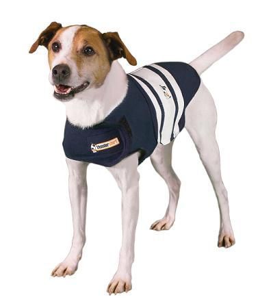 THUNDERSHIRT Dog ANXIETY Storm BARKING Behavioral BARK Training BLUE 