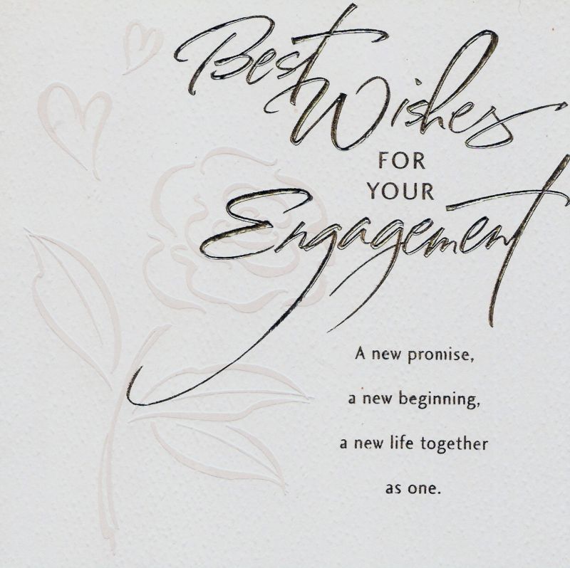 BEST WISHES FOR YOUR ENGAGEMENT GREETING CARD 1  