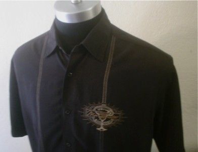   Margarita Tequila Stitched Black Bar Retro Lounge Bowling shirt XL