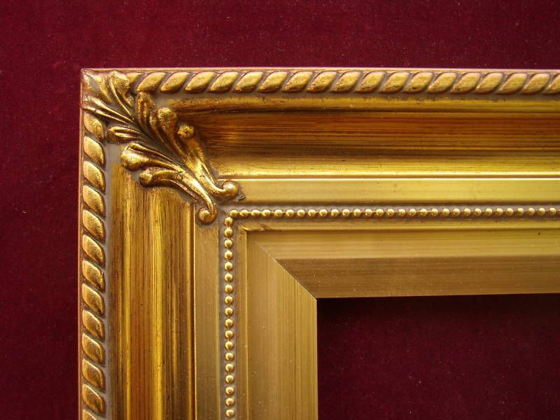 Framed Mirror Beveled Ornate Fancy Gold Vanity Bedroom Wall Mantel 