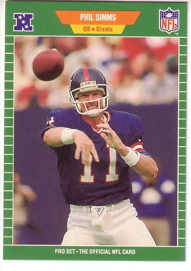 1989 Pro Set NEW YORK GIANTS Team Set (23) PHIL SIMMS  