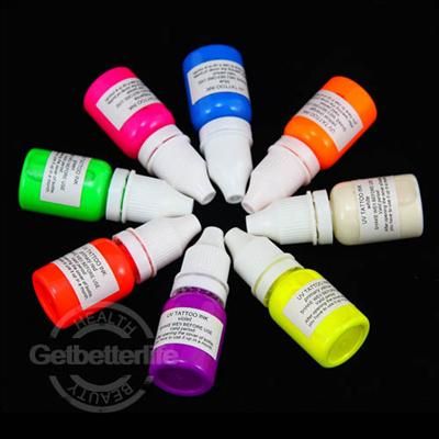 Color BLACKLIGHT GLOW UV Tattoo Ink Pigment 7.5ml  