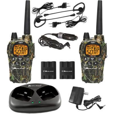   TWO WAY RADIO WALKIE TALKIE CAMO CAMOFLAGE w/HEADSETS 36 MILE  