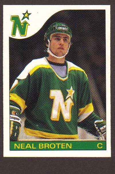 1985 86 OPC Hockey Neal Broten #124 North Stars NM/MT  