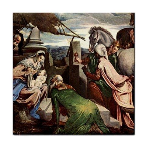 Jacopo Bassano Adoration of Magi Ceramic Tile  