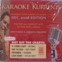   Karaoke Songs of 2008 Kurrents to Sing 4 Your Kareoke CDG Player NEW