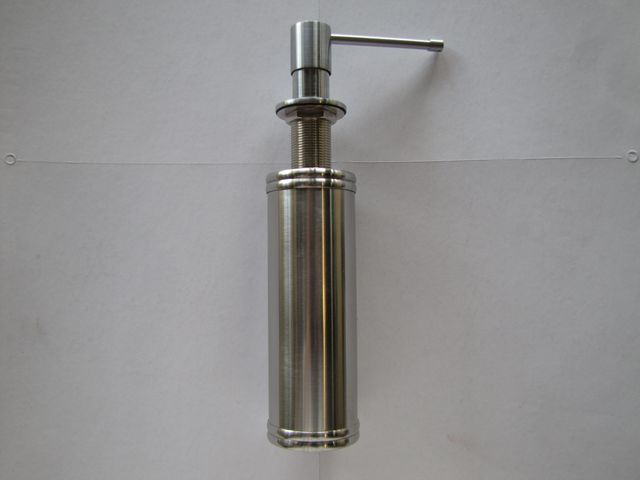 STAINLESS STEEL KITCHEN SINK SOAP DISPENSER, TOP REFILL  