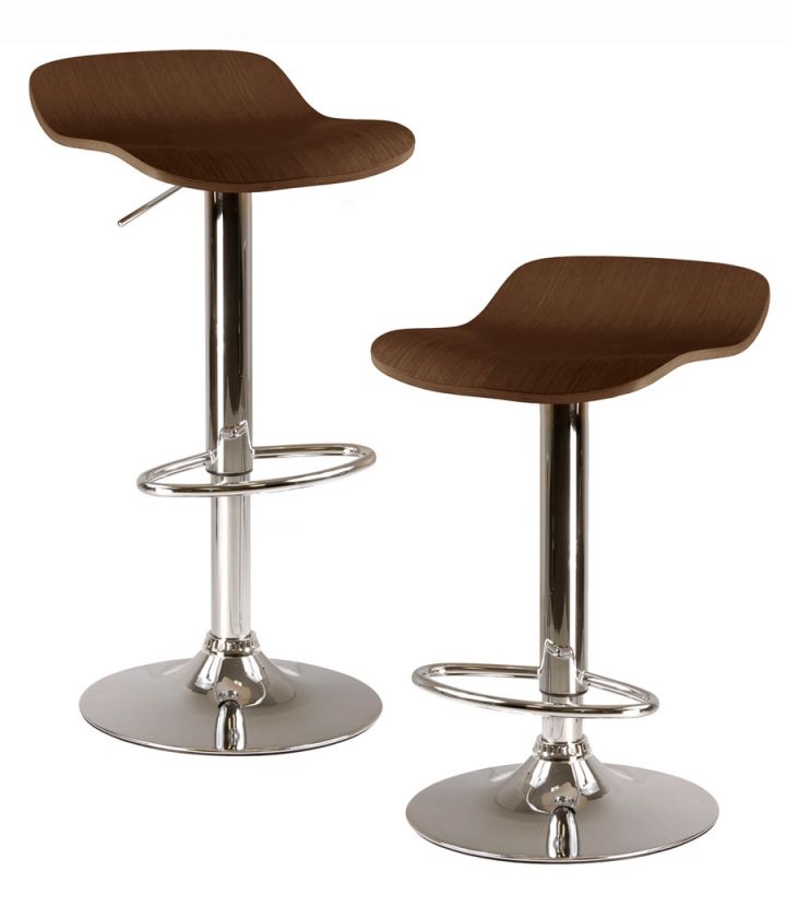 Kallie Barstool Air Lift Adjustable Bar Stool Metal  