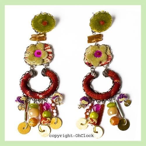 NEW AYALA BAR JEWELRY WOMENS 8380 LONG BEADED EARRINGS  