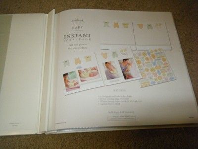 HALLMARK BABY INSTANT SCRAPBOOK ALBUM 20 Pages 12x12 New Shower Gift 