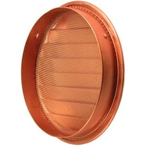 Round Copper Soffit Vent with Screen  