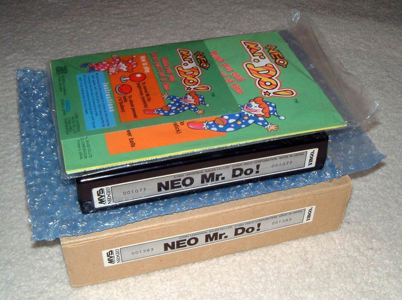 Neo Mr. Do US English MVS Kit • Neo Geo JAMMA Arcade System • SNK 