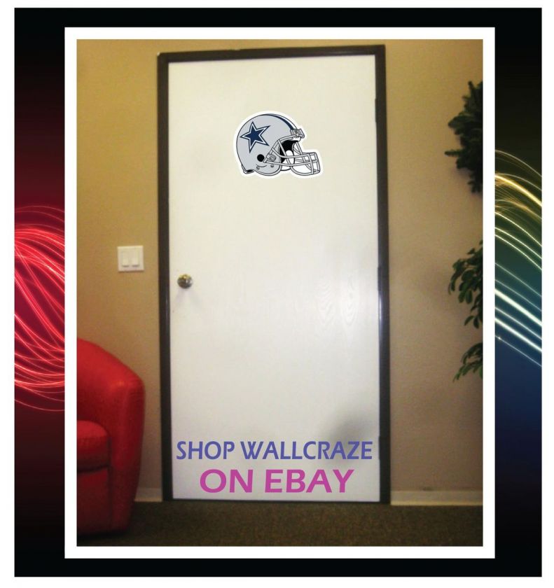 Dallas Cowboys Helmet NFL Removable Door Wall Decor Sticker Decal 