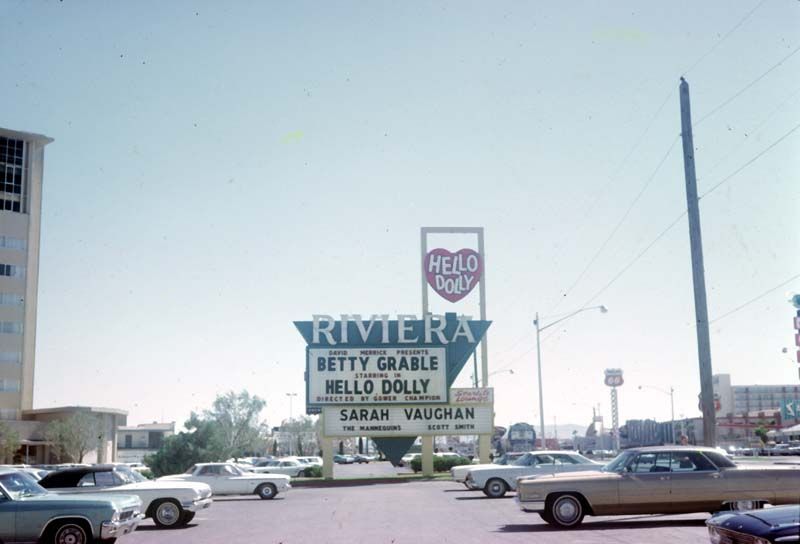 Las Vegas NV Strip Rivera Hotel 1960s Betty Grable  