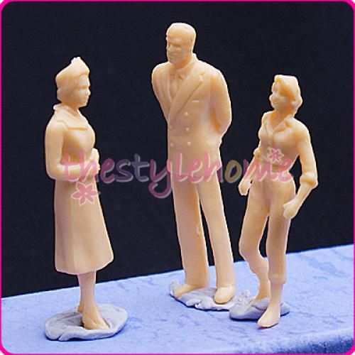 100 Unpainted Figures O Scale 150 Model Train People  