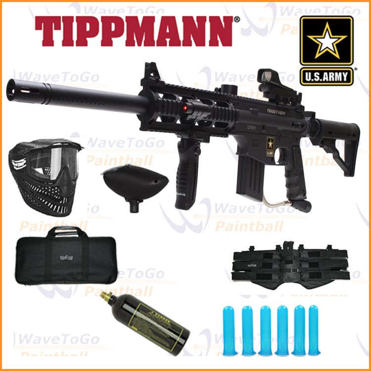 Tippmann US Army PROJECT SALVO Sniper Paintball Marker Gun Combo 